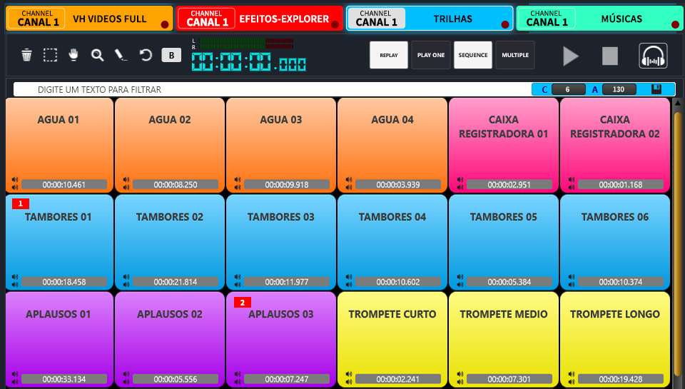 Fastplay Ecad Duo e seus modos de disparo de vinhetas