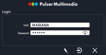 Tela de login por usuário no Video Logger