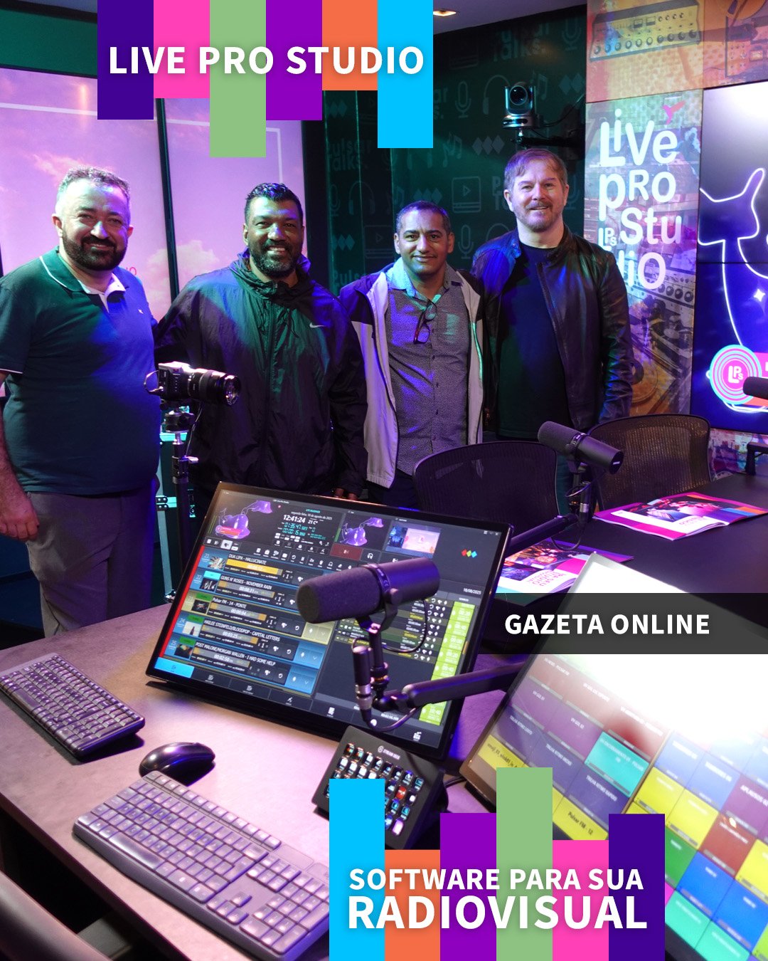 Gazeta Online no Estúdio Audiovisual para sua Rádio