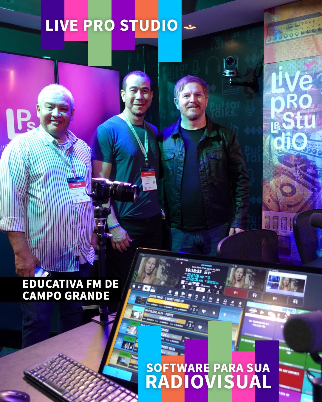 Educativa FM visita o Novo Estúdio da Pulsar