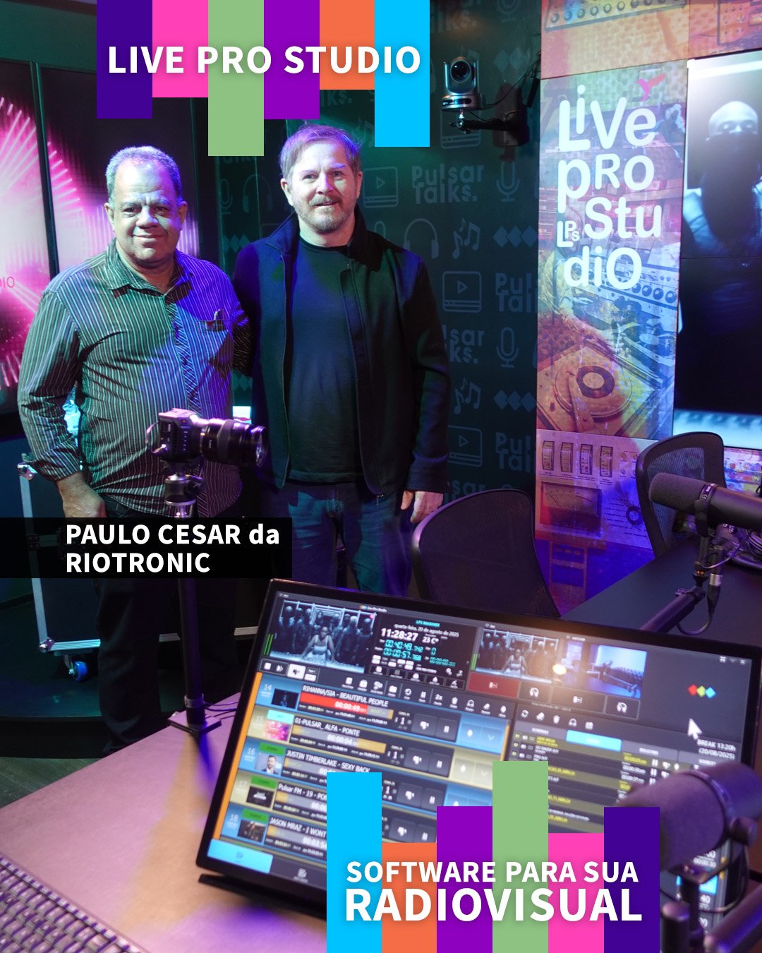 NossPaulo da Riotronic visita o Novo Estúdio da Pulsar