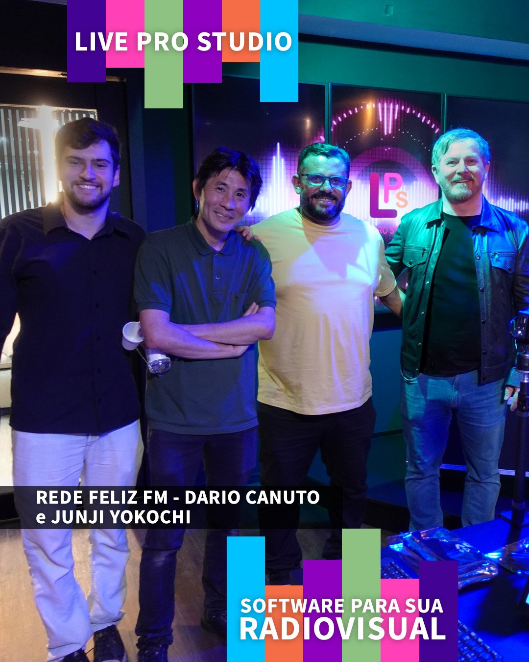 Rede Feliz FMl prestigiando o Estúdio Audiovisual da Pulsar