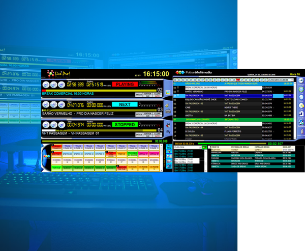 Os principais players de áudio do mercado estão homologados para receberem comandos do Live Net Pro