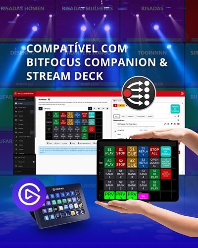 Fastplay Compatível com Companion e Stream Deck